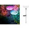 Solárna medúza z optických vlákien - 80 cm - farebné LED