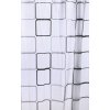 Aqualine Aqualine, Sprchový záves 180x180cm, vinyl, štvorcový vzor, ZV013