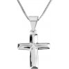 Šperky eshop - Náhrdelník zo striebra 925 s príveskom latinského kríža Q3.15