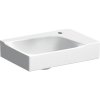 Malé umývadlo Geberit Xeno2: biela, B=40cm, H=12.5cm, T=28cm, Otvor pre batériu=Vpravo