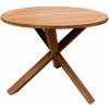 Teako Design Jedálenský stôl Ravenna z masívneho teakového dreva - priemer: 120 cm + 150,- Euro