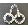 MSPERK Náušnice krúžky 14 mm Crystals Ag 925/1000
