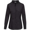 SST | Chalice Blouse Slim LSL, Popelínová dámska košeľa s dl. rukávom, čierna, 46