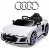 VOZIDLO AUDI R8 SPYDER BIELA na batériu JAZDÍ zvuky MILLY MALLY hitom!