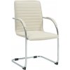 Kreslo pre návštevy Tira umelá koža, krémová