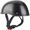MOTOCYKLOVÁ PRILBA NA SKÚTER, ORIEŠKOVÁ PRILBA, RETRO SÚPRAVA, ČIERNA (XL)