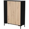 Cama Komoda MERCI 100 x 40 x 129 cm černá/dub arstan