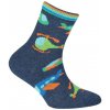 Chlapčenské ponožky Vrtuľník modrá tmavá