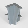 AP34 vnútorný roh k lište TYP 13 ACARA, PVC Cement light grey, 1 ks