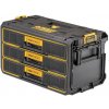 DeWalt DWST08330-1 zásuvkový kufrík ToughSystom 2.0, 3 zásuvky, guličkové ložiská vo výsuvoch