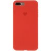 AppleKing silikónový kryt so srdiečkom pre iPhone 7 Plus/8 Plus - melónovo červený - možnosť vrátiť tovar ZADARMO do 30tich dní