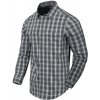 Helikon-Tex košeľa Covert Concealed Carry Shirt - FOGGY GREY PLAID (Ľahká klasická košeľa so skrytými prvkami ako náprsné vrecko na zips, mikrovlákno pre čistenie okuliarov či rýchle rozopnutie košele