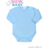 Dojčenské body celorozopínacie New Baby Classic modré