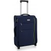 AVANCEA Textilný cestovný kufor GP4555 2W modrý S 55x37x24 cm