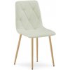 Jedálenská stolička LIBRA béžová / hnedé nohy