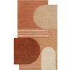 Ručne tkaný vlnený koberec v terakotovej farbe 150x240 cm Lozenge Terracotta – Flair Rugs