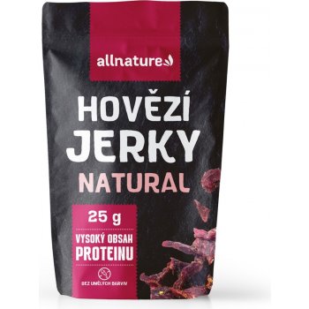 Allnature BEEF Natural jerky sušené hovädzie mäso 25 g