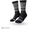 fizik OFF-ROAD ponožky, sivá/čierna M