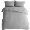 Obliečky na paplón 2x 200x135cm, Obliečky na vankúš 2x 50x90cm Sivé