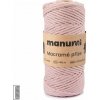 Manumi Macramé priadza stáčaná 3mm svetloružová - 1 ks