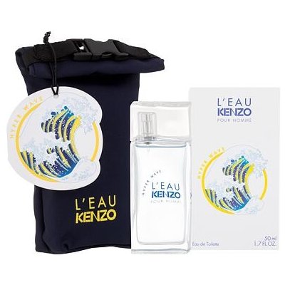 KENZO L´Eau Kenzo Pour Homme Hyper Wave: EDT 50 ml + voděodolný vak pro muže