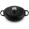 Le Creuset - Liatinový hrniec plytký 30 cm / 3,5 l čierny