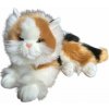Dubi Plyšový medvídek Maskot Calico bílý a zázvor 30 cm, měkký, mazlivý, koťátko