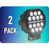 KAMAR LED pracovné svetlo + LED pás, 18W+1,6W, 1300lm, 16xLED, 12/24V, IP67/2-PACK! [L0182]