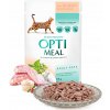 Optimeal mokré krmivo pre dospelé mačky – králik v bielej omáčke 0,085 kg