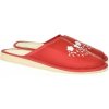 Dámske kožené papuče LIASA červené