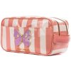 Cestovné puzdro kozmetická taštička Travel Pouch Butterfly Stripe Jeune Premier ergonomické luxusné prevedenie 25*12,5 cm