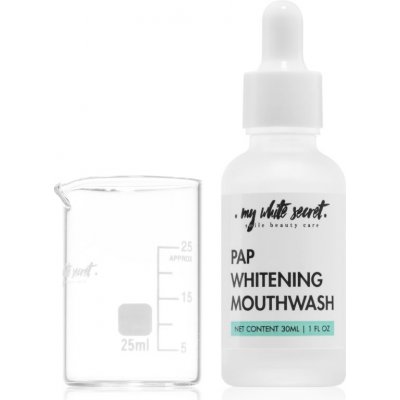 My White Secret PAP Whitening Mouthwash koncentrovaná ústna voda s bieliacim účinkom 30 ml