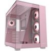 COUGAR PC skříň FV150 RGB Pink Mid tower Dual-Chamber ATX glass, 4x 120mm ARGB fans