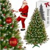 UMELÝ VIANOČNÝ STROMČEK SMRK AKO ŽIVÝ ZELENÝ HUSTÝ 180CM STOJAN NA VIANOČNÝ STROMČEK XL