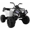 Joko veľká Elektrická štvorkolka 4x4 XL ATV kožené sedadlo penové kolesá rádio USB biela