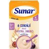 Sunar mliečna kaša s 8 cereáliami slivka, jablko 210 g
