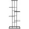 RUHHY 26040 Stojan na kvety 106 × 41 × 22 cm, čierny