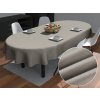 Biante Oválny obrus/imitácia brúsenej kože Alcantara ALC-014 Svetlo sivý 120x160 cm