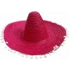 MEXICKÝ SOMBRERO KLOBÚK 60 CM, ČERVENÝ