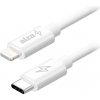 AlzaPower APW-CBMFI9412W Core USB-C to Lightning MFi, 2m, bílý
