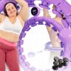 Hula hop s výstupkami Hikey 45 cm fialový