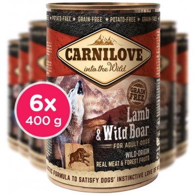 Carnilove Wild Meat Lamb & Wild Boar 400g , 6 ks