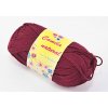 Priadza Camila natural - tmavo vínová - číslo farby 23