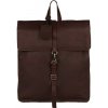 Kožený batoh Burkely Antique Avery v tmavohnedej farbe