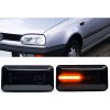 DYNAMICKÉ LED SMEROVKY VW GOLF III 3 1991-1995 ČIERNE DYMOVÉ 15LED