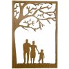 Drevený výrez - Rodičia a syn (dub)