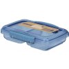 Sistema Olovrantový box Ocean Bound Small Split s 2 oddielmi 350 ml, modrá