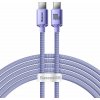 NoName Baseus CAJY000705 Crystal Shine Series Datový Kabel USB-C - USB-C 100W 2m Purple