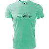 EKG rodina a dvaja chlapci - Pánske tričko Fantasy športové - 3XL ( Mätová )