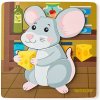 WOODY 102191365 Puzzle Baby - myška